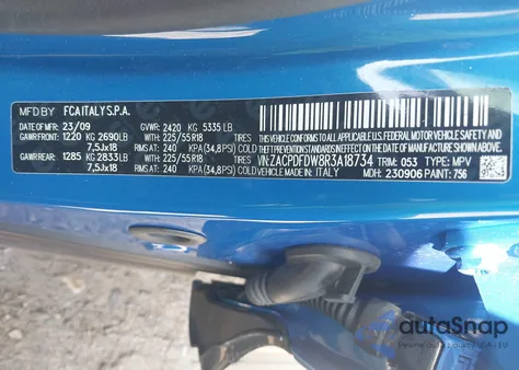 2024 Dodge Hornet R/T Plus Eawd из США, поврежденный, VIN ZACPDFDW8R3A18734